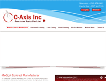 Tablet Screenshot of c-axis.com